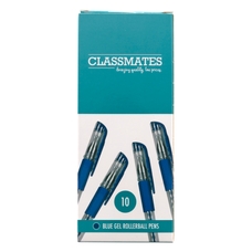 Classmates Gel Rollerball Pen - Blue - Pack of 10